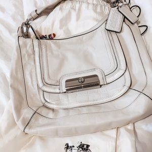 Cream coach shoulder bag